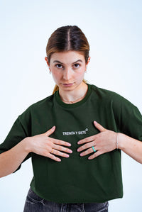 Camiseta Oversized verde